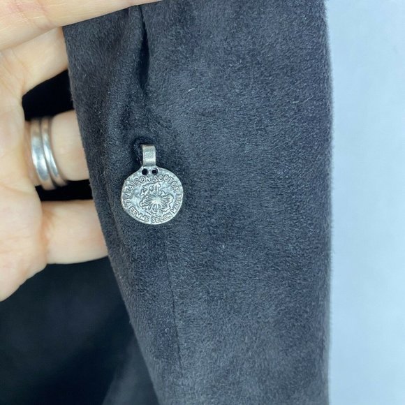 Scotch & Soda Super Soft Goat Suede Mini Skirt Black Pockets Women Size 6 Small - Picture 7 of 8